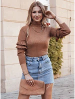 Dámský svetr hnědý Dstreet model 21964212 - FashionStreet