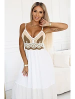 Dlouhé šaty bez ramínek s boho model 21212552 - numoco basic Dlouhé šaty bez ramínek s boho model 21212552 - numoco basic