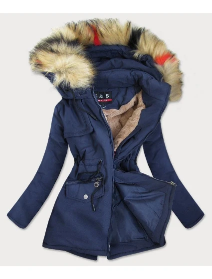 DAMSKA KURTKA ZIMOWA GRANATOWA model 21242381 - 6&8 Fashion DAMSKA KURTKA ZIMOWA GRANATOWA model 21242381 - 6&8 Fashion