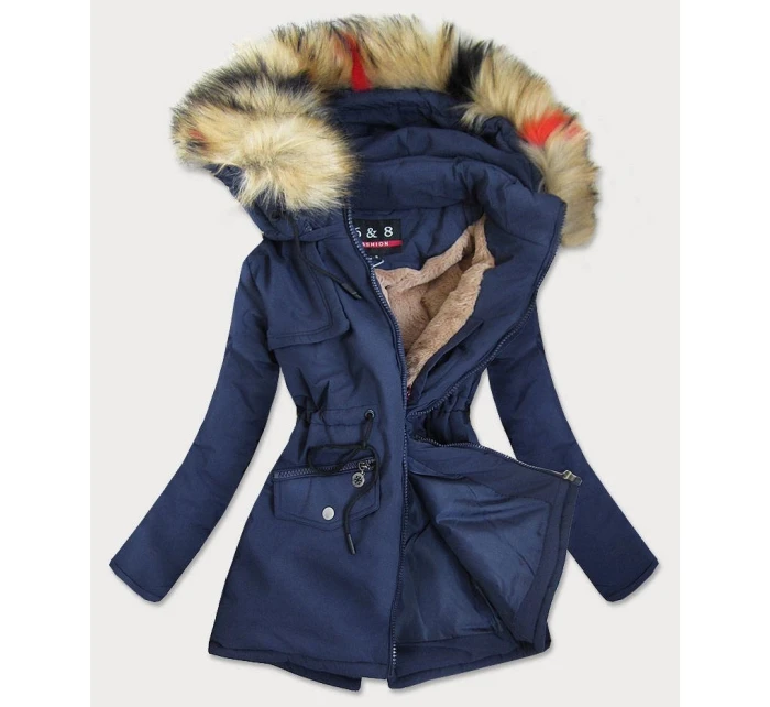 DAMSKA KURTKA ZIMOWA GRANATOWA model 21242381 - 6&8 Fashion DAMSKA KURTKA ZIMOWA GRANATOWA model 21242381 - 6&8 Fashion