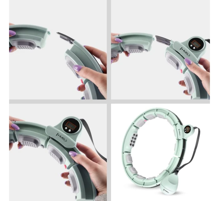 Hula Hop HMS HHM13 s magnetmi, závažím a zeleným počítadlom Hula Hop HMS HHM13 s magnetmi, závažím a zeleným počítadlom