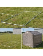 ZÁHRADNÁ GARÁŽ PIVILON 1,57x2,19x1,7M SASKA GARDEN GREY