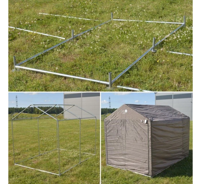 ZÁHRADNÁ GARÁŽ PIVILON 1,57x2,19x1,7M SASKA GARDEN GREY