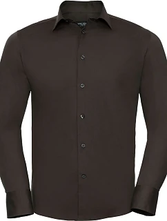 Elastická košile s dlouhým rukávem 11. chocolate model 22475655 - Russell Athletic