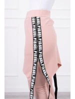 Nohavice/oblek s nápisom selfie tmavo púdrovo ružové Nohavice/oblek s nápisom selfie tmavo púdrovo ružové