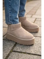 Dámské sněhule z přírodního semiše béžové Mairene Dámské sněhule z přírodního semiše béžové Mairene