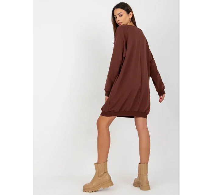 Mikina VI BL 3113.73P tmavo hnedá