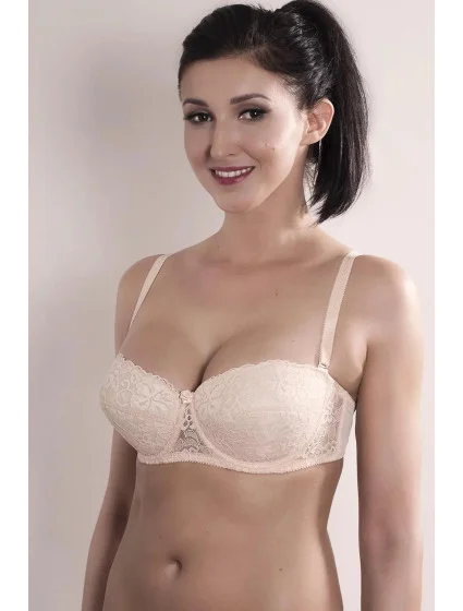 Dámska podprsenka Bardotka/balkonetka 0017 béžová - Kostar