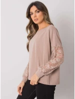 Dámska blúzka RV BZ 7342.03 Dark beige - Rue Paris Dámska blúzka RV BZ 7342.03 Dark beige - Rue Paris