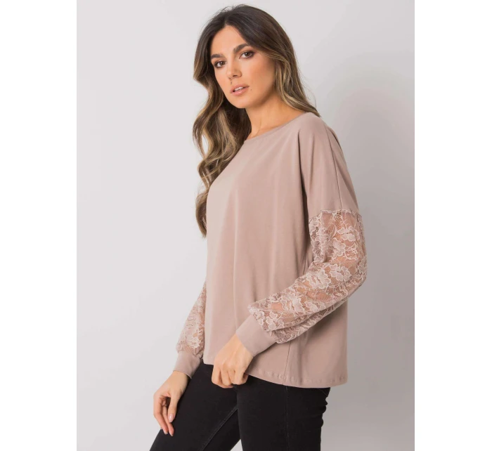 Dámska blúzka RV BZ 7342.03 Dark beige - Rue Paris Dámska blúzka RV BZ 7342.03 Dark beige - Rue Paris