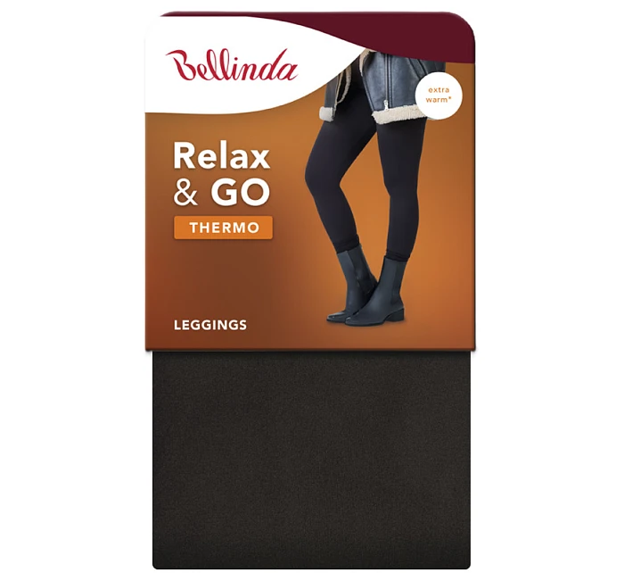 Dámské legíny RELAX & GO THERMO LEGGINGS Černá - BELLINDA