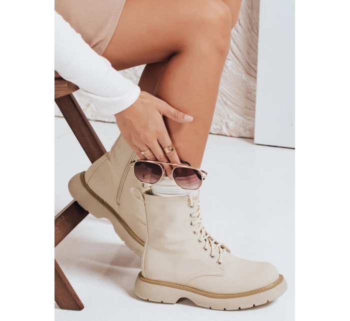 Dámské boty MOONSTONE beige Dstreet ZY0367