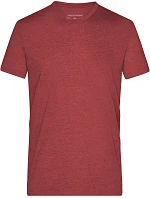 JN Pánské tričko s výstřihem do V 02.0 wine melange model 22494650 - Daiber JN Pánské tričko s výstřihem do V 02.0 wine melange model 22494650 - Daiber