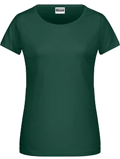 8007 Dámské tričko z bio bavlny model 22415412 dark green - Daiber