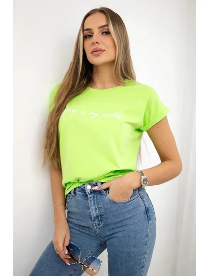 model 18743152 je moje kardio halenka světle zelená - K-Fashion model 18743152 je moje kardio halenka světle zelená - K-Fashion