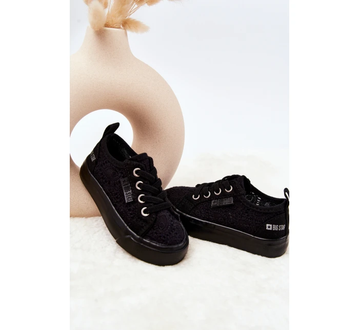 Trampki Ażurowe Big Star JJ374133 Czarne
