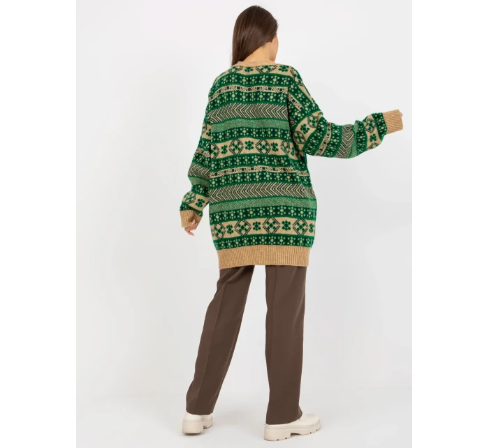 Dámský svetr EM SW  zelený model 17800019 - FPrice