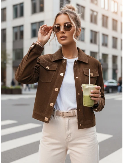 Kurtka damska brązowa model 22004871 - FashionStreet