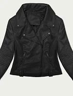 Bunda Ramones s asymetrickým zipsom J Style Black (11Z8130)