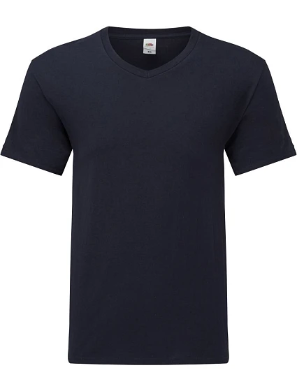 Fruit of the Loom Iconic 150 T-shirt s výstrihom do V 16.1442 tmavomodrá Fruit of the Loom Iconic 150 T-shirt s výstrihom do V 16.1442 tmavomodrá
