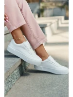 Niskie Sneakersy Z Eko Skóry Big Star RR274303 Białe