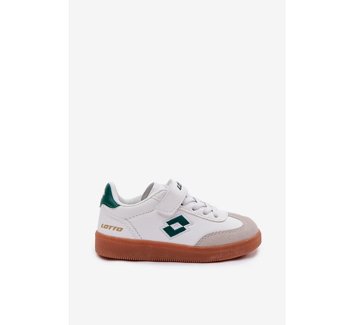 Dětské tenisky na suchý zip Lotto Vintal MF 2600252K Bílomodré-zelené