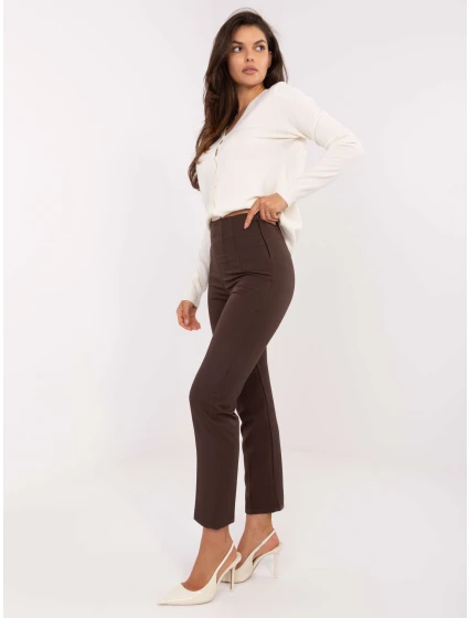 Spodnie IT SP model 21302327 ciemny brązowy - FPrice