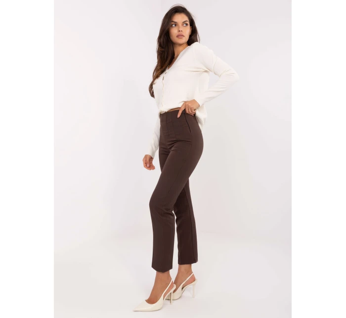 Spodnie IT SP model 21302327 ciemny brązowy - FPrice