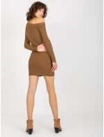 Dámske šaty NM SK NG 2315 svetlo hnedé Dámske šaty NM SK NG 2315 svetlo hnedé