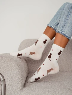 Dámske ponožky Mačky a srdcia 0200.205