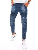Pánske bojové džínsové nohavice modré FashionStreet UX3293