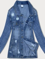 Světle modrá dámská džínová bunda s model 18587762 - GOURD JEANS