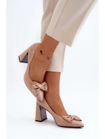 Na Podpatku S Mašlí Beige model 21649229 - VINCEZA