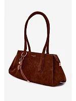 Eko semišová kabelka s přívěskem Camel model 22111614 - Flora&Co