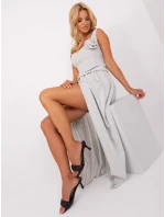 Sukienka EM SK model 18785537 jasny szary - FPrice Sukienka EM SK model 18785537 jasny szary - FPrice