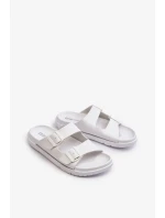 Ľahké pánske papuče s prackami Big Star White