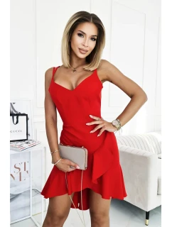 Dámske večerné šaty 238 červené - Bicotone