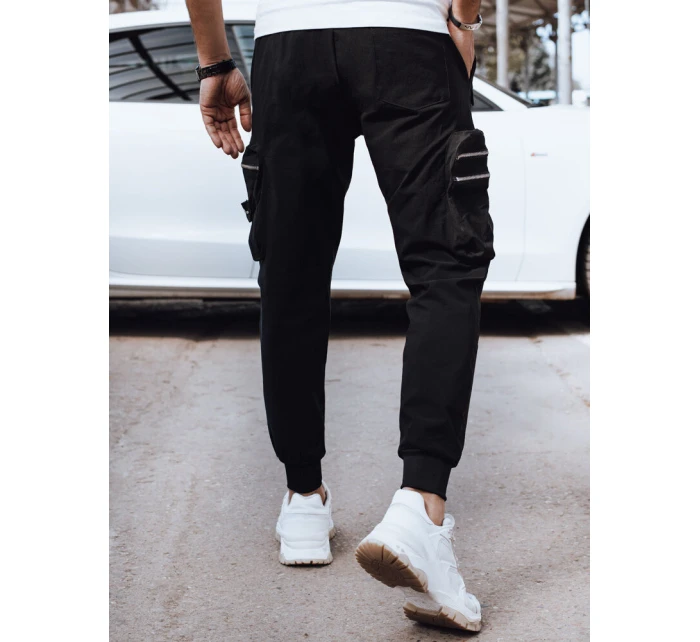 Pánske bojové nohavice čierne FashionStreet UX4299
