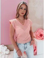 Dámská halenka krátká světle růžová Dstreet model 21985793 - FashionStreet