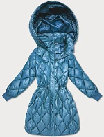 Dámska zimná bunda Plus Size Minority Blue (M2-6518-30)