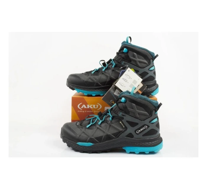 Dámska turistická obuv AKU Rocket Mid DFS GTX - black/turquoise Dámska turistická obuv AKU Rocket Mid DFS GTX - black/turquoise