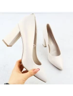 Béžové lodičky Sergio  s  podpatkem model 21906163 - LEONE