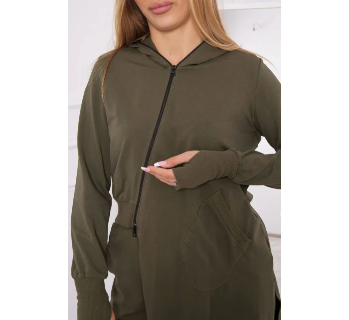 Sada mikín s dlhšou stranou khaki farby