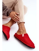 Klasyczne Damskie Papcie Big Star KK276012 Czerwone