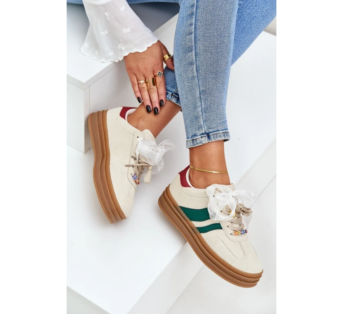 Dámské Tenisky S Béžové model 21682934 - Boto