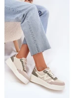 Dámské Tenisky Na Platformě Leopardí Béžové model 21702047 - Boto Dámské Tenisky Na Platformě Leopardí Béžové model 21702047 - Boto