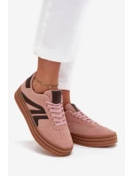 Sztruksowe Sneakersy Damskie Na Platformie Różowe Skye Sztruksowe Sneakersy Damskie Na Platformie Różowe Skye