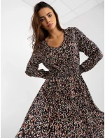 Šaty D73771M30365A čierno-béžové Šaty D73771M30365A čierno-béžové