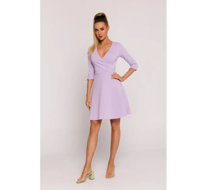 model 19660872 Přiléhavé mini šaty fialové - Moe model 19660872 Přiléhavé mini šaty fialové - Moe