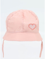 Yoclub Dívčí letní klobouk CLU-0103G-0600 Pink